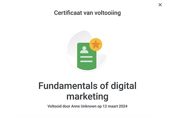 Google Basisprincipes van Online Marketing